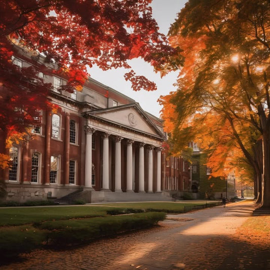 Tripping over cobblestones in front of the admissions tour.