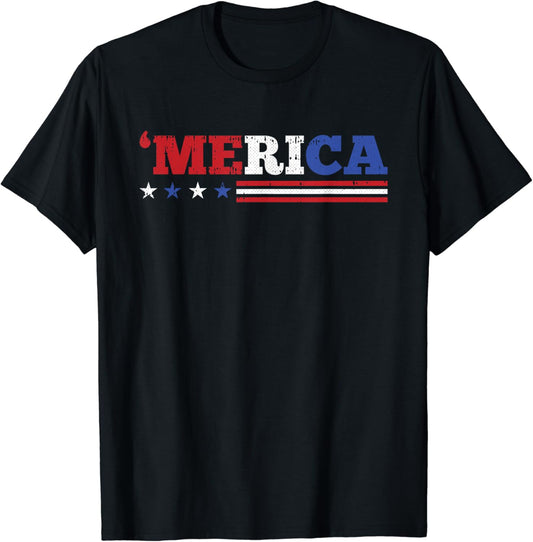 Merica 4th Of July Independence Day Patriotic American T-Shirt