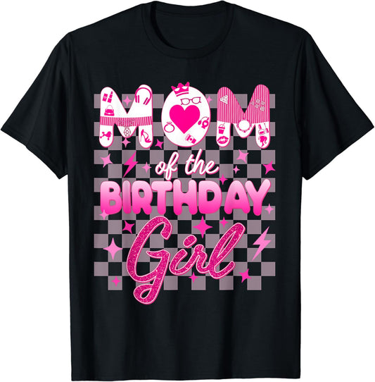 Mom And Dad Of The Birthday Girl Doll Family Party Decor T-Shirt