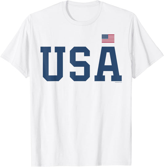USA T Shirt Women Men Patriotic American Flag 4th of July T-Shirt