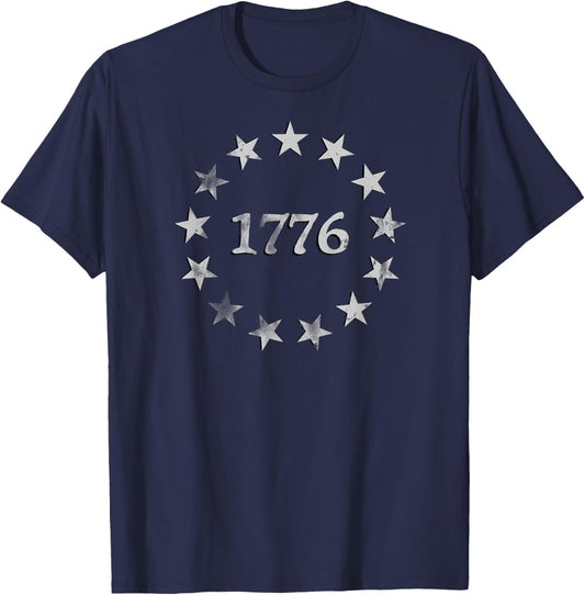 1776 Patriotic Vintage Style USA 4th Of July T-Shirt