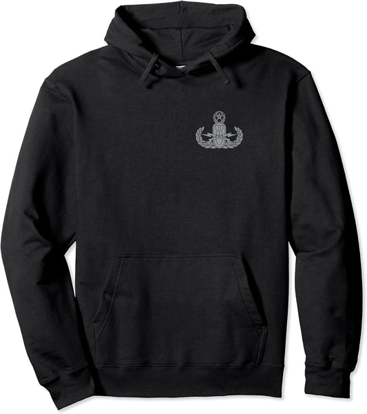 EOD American Flag Hoodie - Memorial Day July 4th SEE BACK Pullover Hoodie