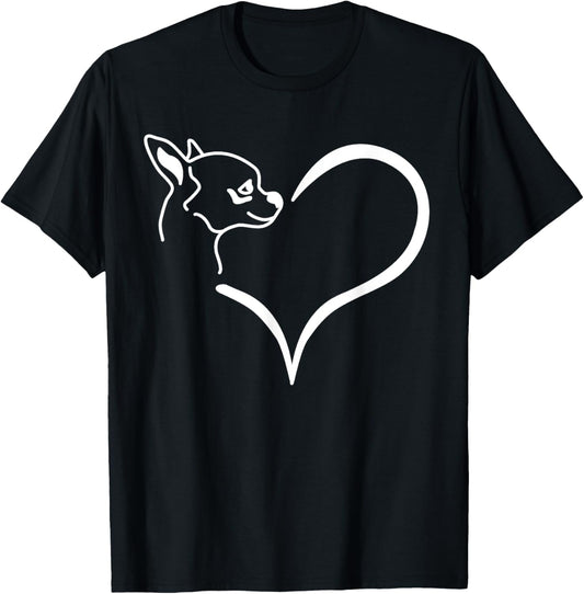 Chihuahua gifts for women cute Chihuahuas dog lover heart T-Shirt