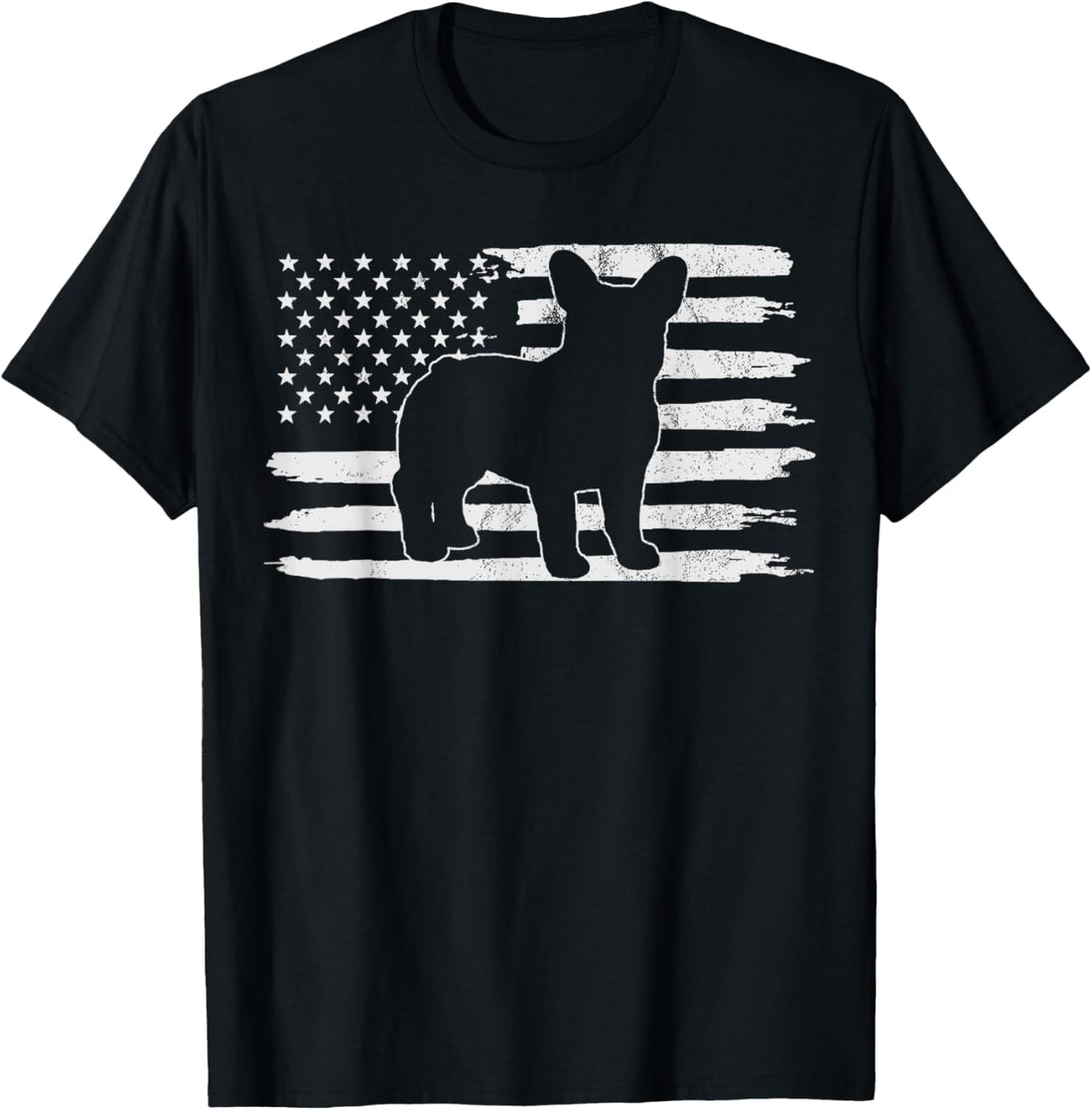 Frenchie 4th of July French USA Flag Gift T-Shirt