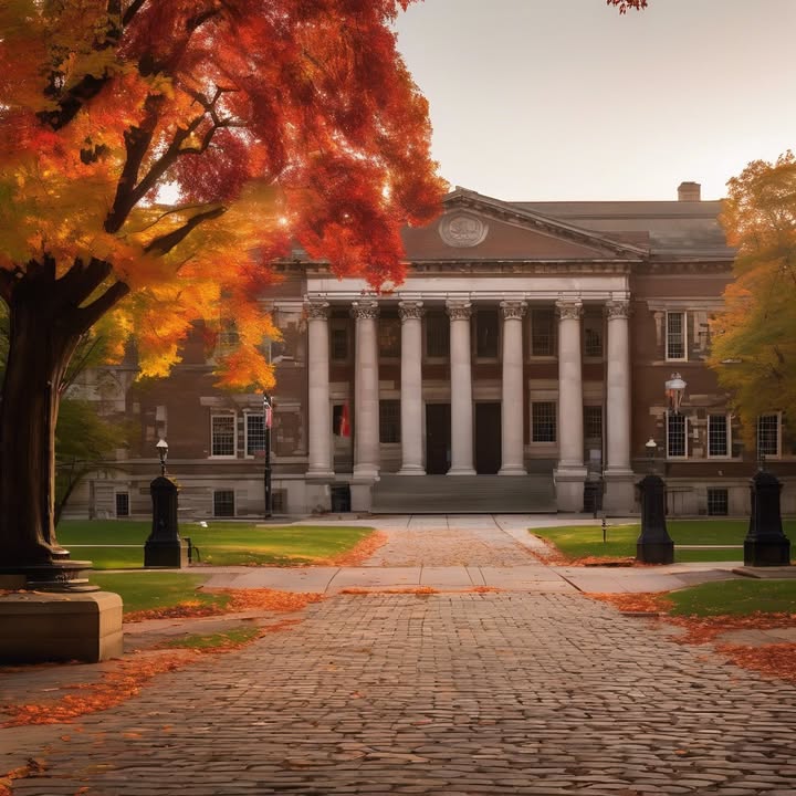 Early-morning fog rolling over the quad.
