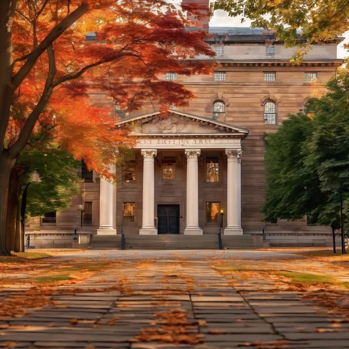 Watching snow fall from a dorm window during finals week.