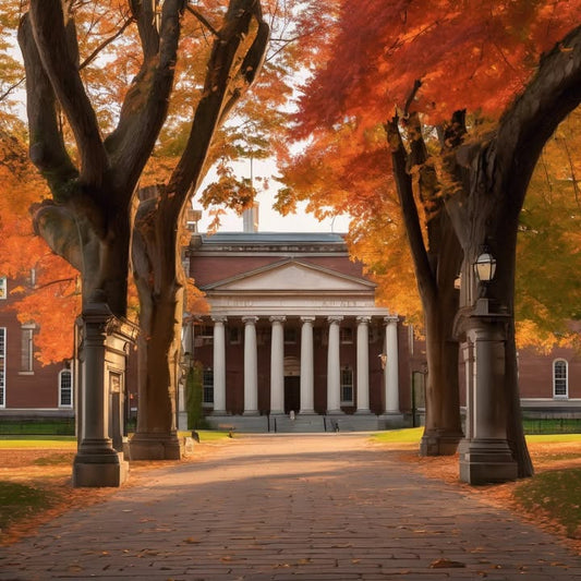 Tripping over cobblestones in front of the admissions tour.