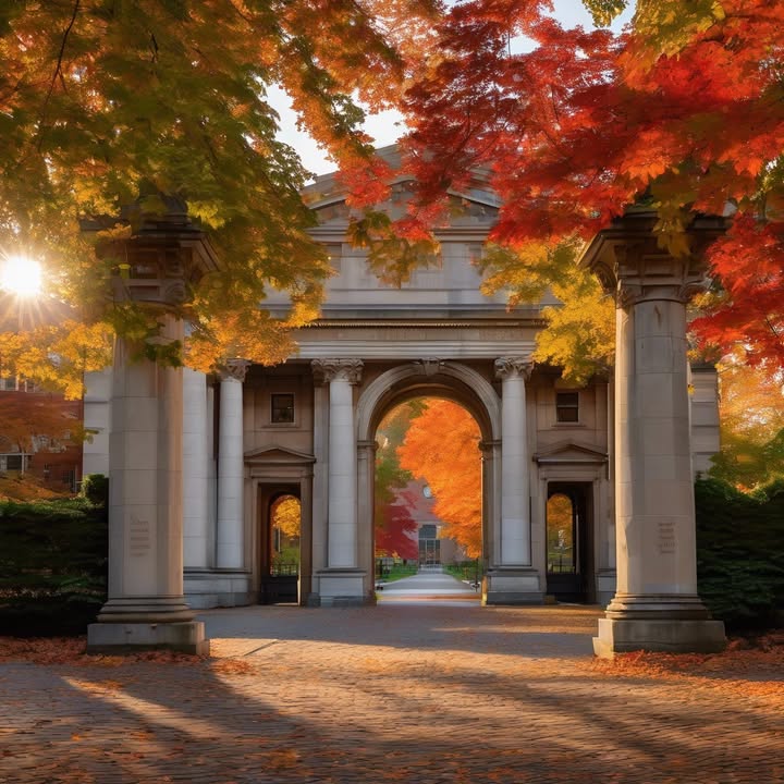 Rushing to class with wet hair and no breakfast.