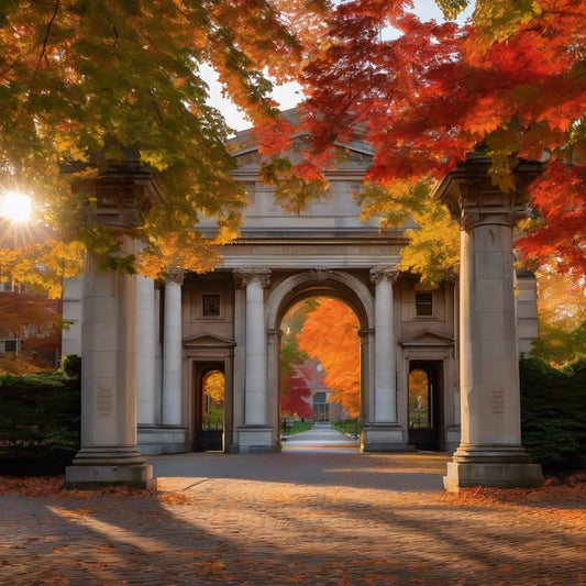 Rushing to class with wet hair and no breakfast.