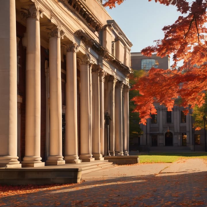 Taking graduation photos in front of ivy-covered walls.