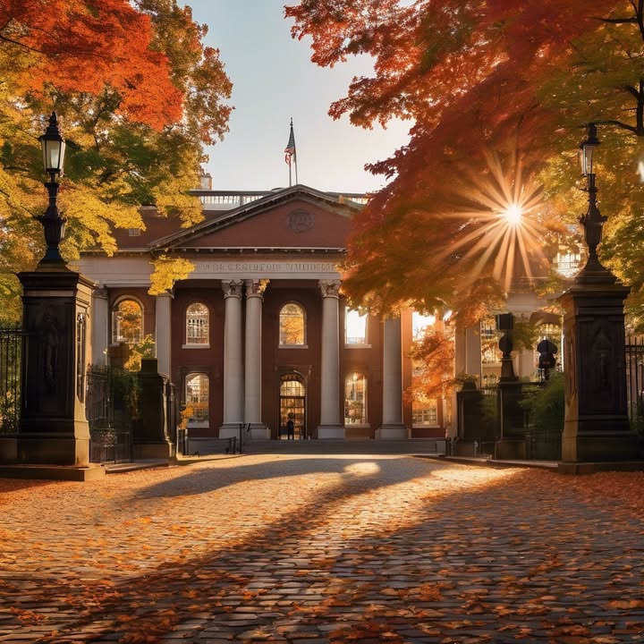 Stealing one brick (symbolically) from the quad.