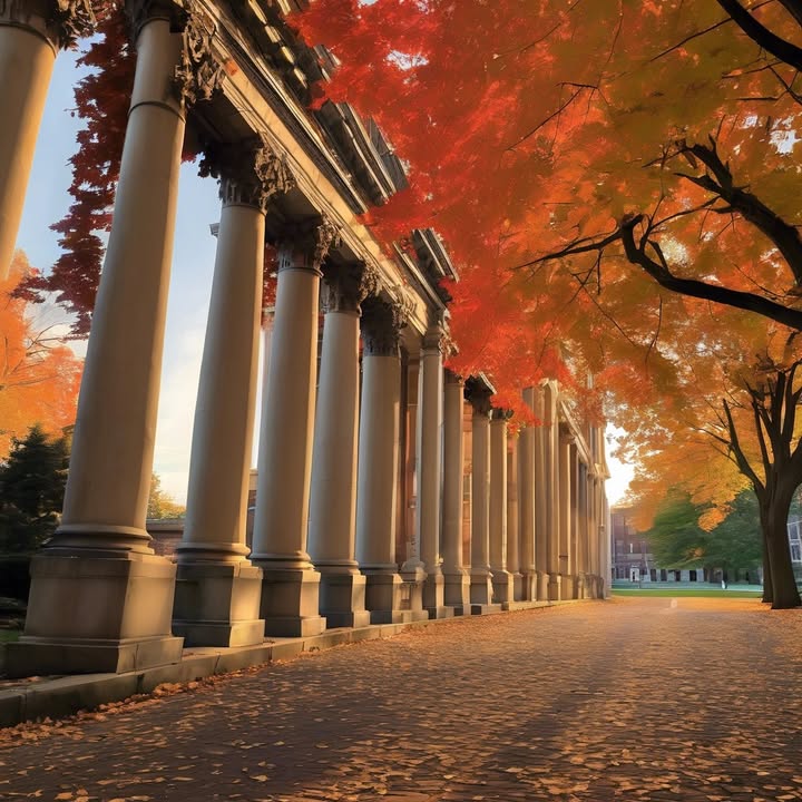 Annual graffiti on the same wall—always gone by morning.