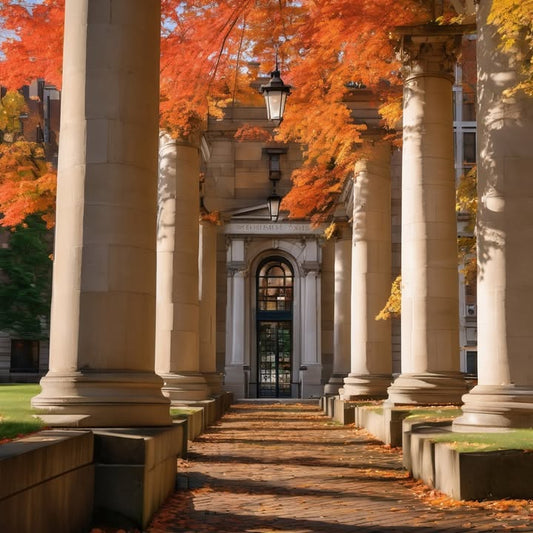 Taking one last walk around campus at sunrise.