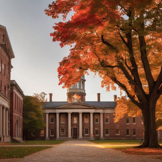 The creak of wooden lecture hall chairs.