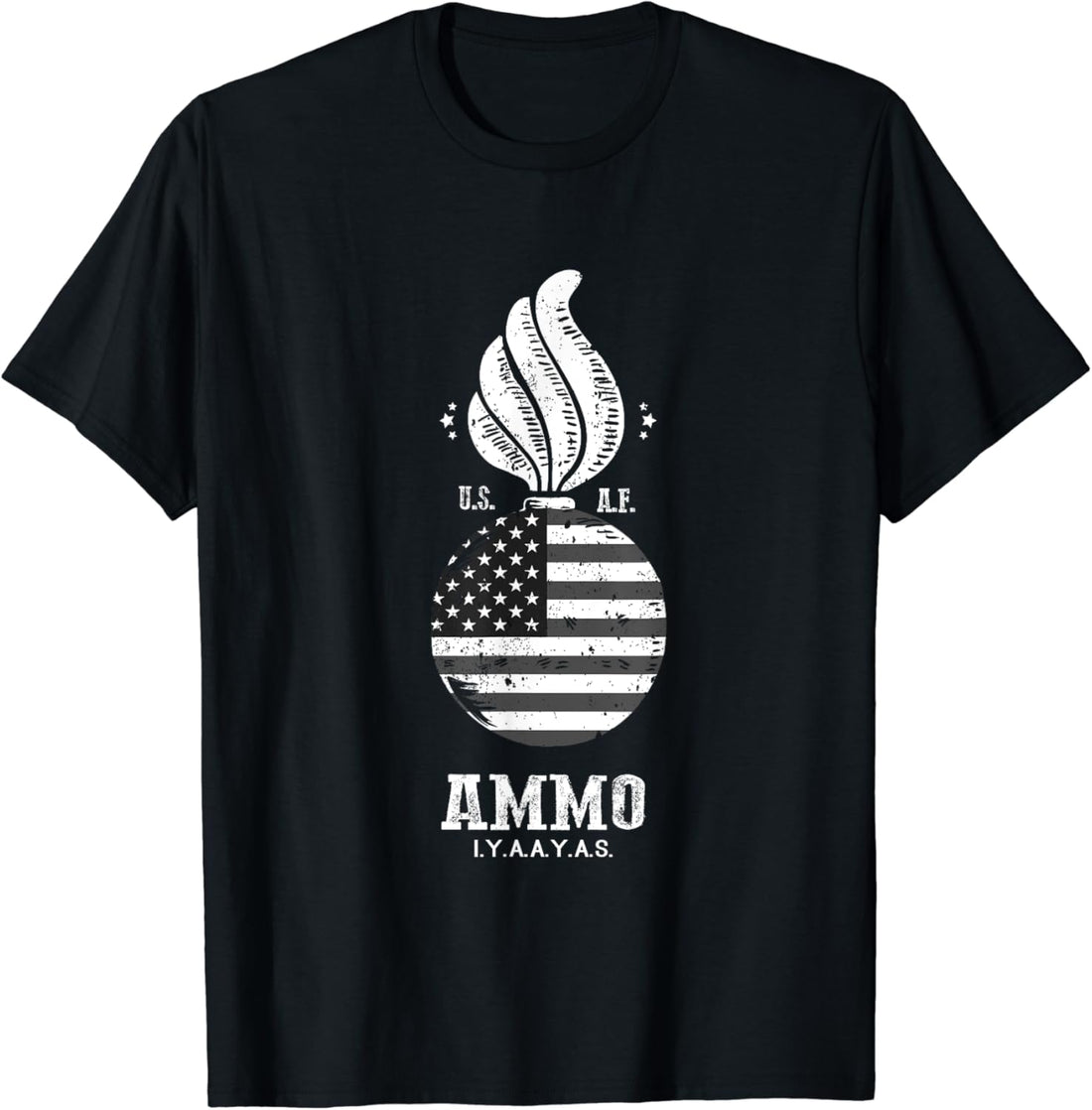IYAAYAS Ammo USA Flag 4th of July Shirt