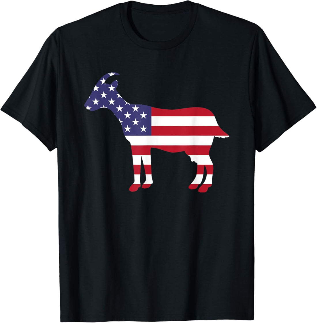 Goat American Flag Shirt Funny 4th of July USA America