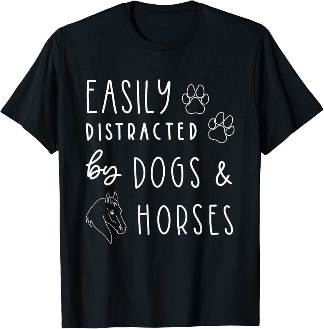 Dog Lover, Horse Lover, Equestrian, Horse Riding, Funny Dog T-Shirt