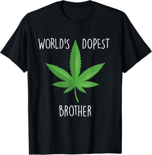 Funny Step Dad Gift, 420 Weed Gift, Worlds Dopest Step Dad T-Shirt