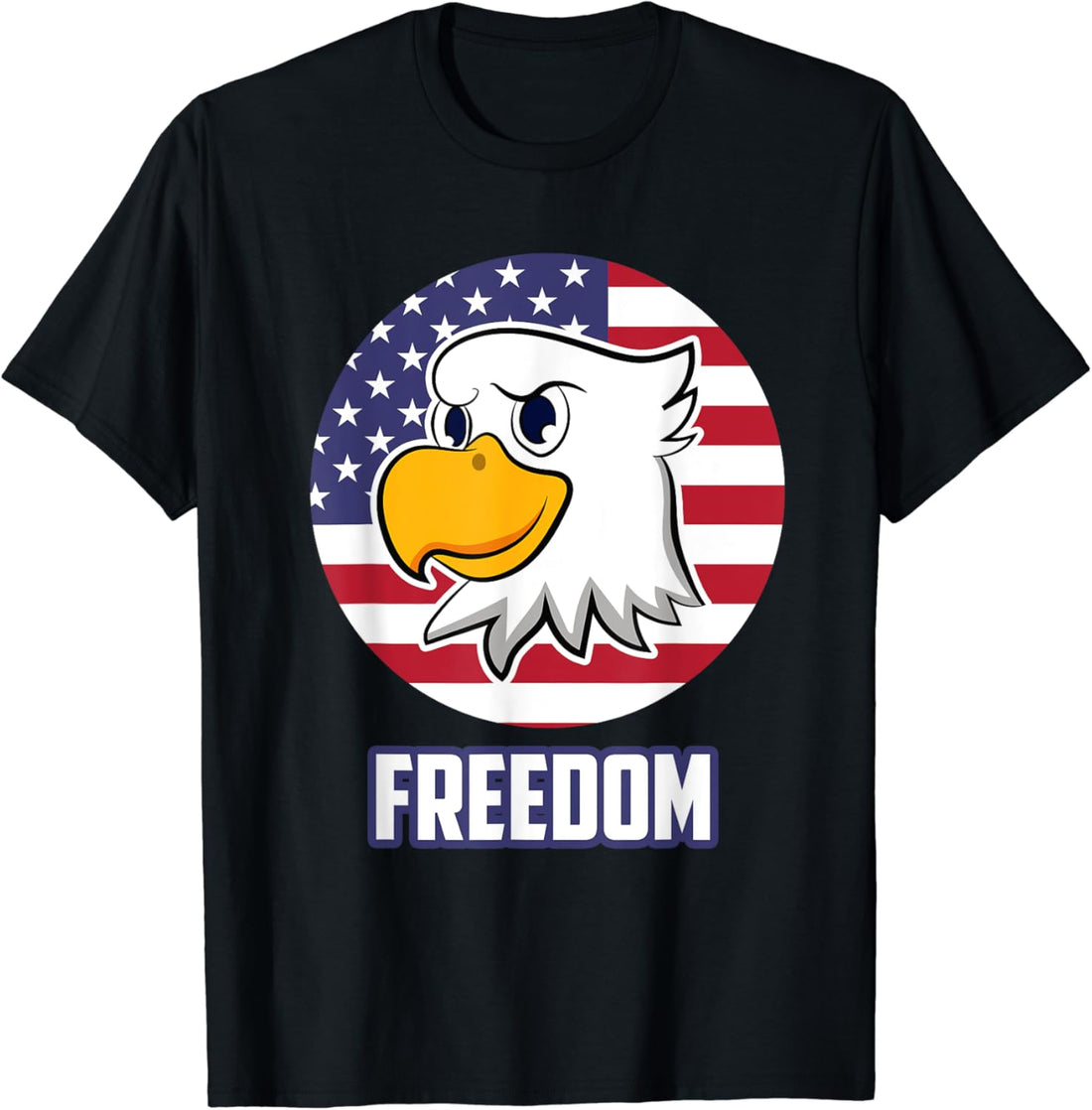 US Independence Day 4th July Freedom Eagle for Women Men T-Shirt