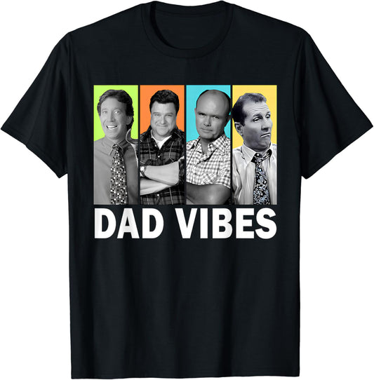 Retro Dad 90â€™s Vibes Vintage Father's Day Iconics Dad Men T-Shirt