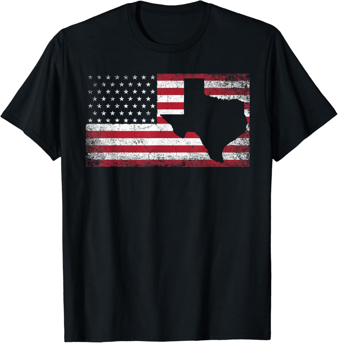 American Flag Texas 4th of July Vintage Retro Gift Men Women T-Shirt