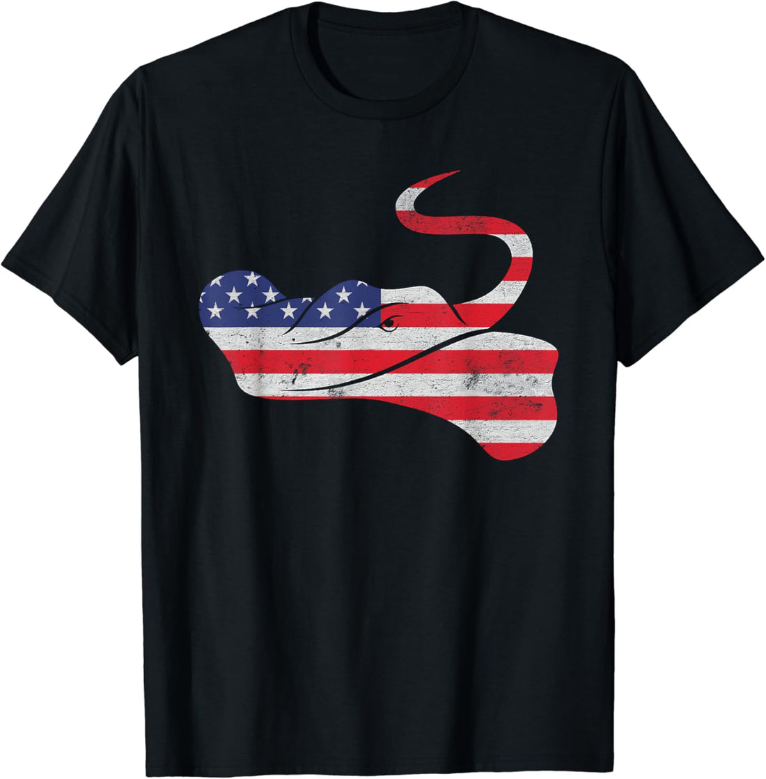 Stingray Independence Day Patriotic USA Flag 4th of July T-Shirt