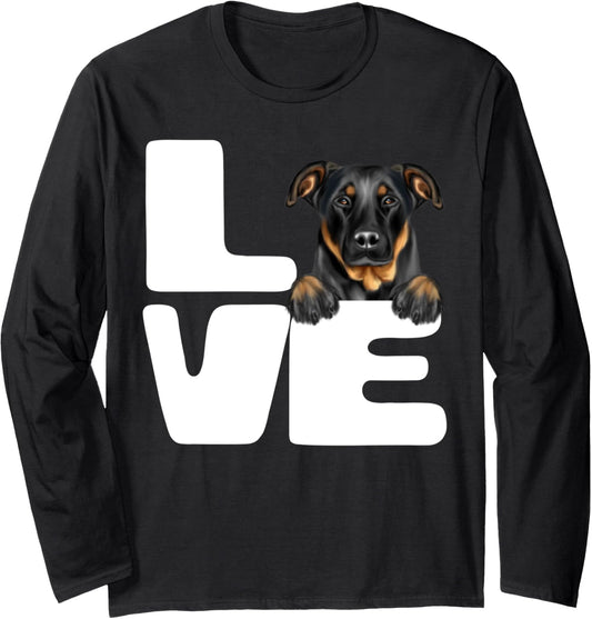 I Love My Beauceron Dog Lover Long Sleeve T-Shirt