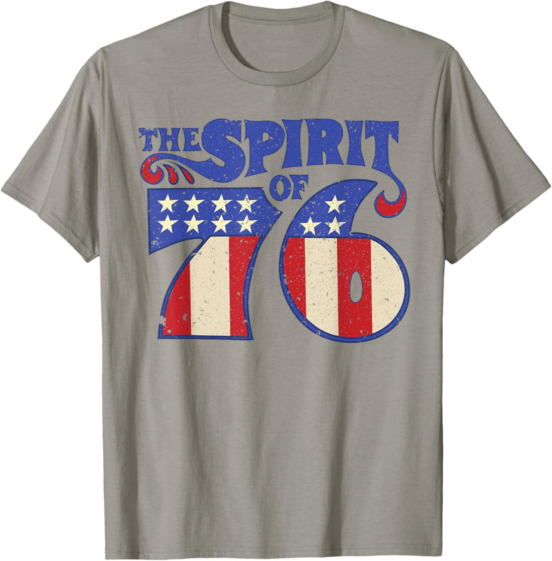 The Spirit 76 Vintage Retro 4th of July Independence Day T-Shirt