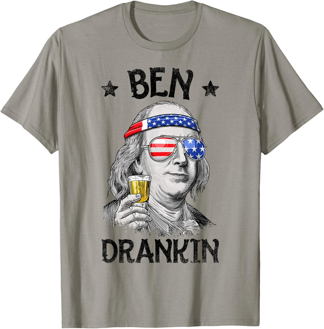 Ben Drankin 4th of July T Shirt Benjamin Franklin Men Gifts