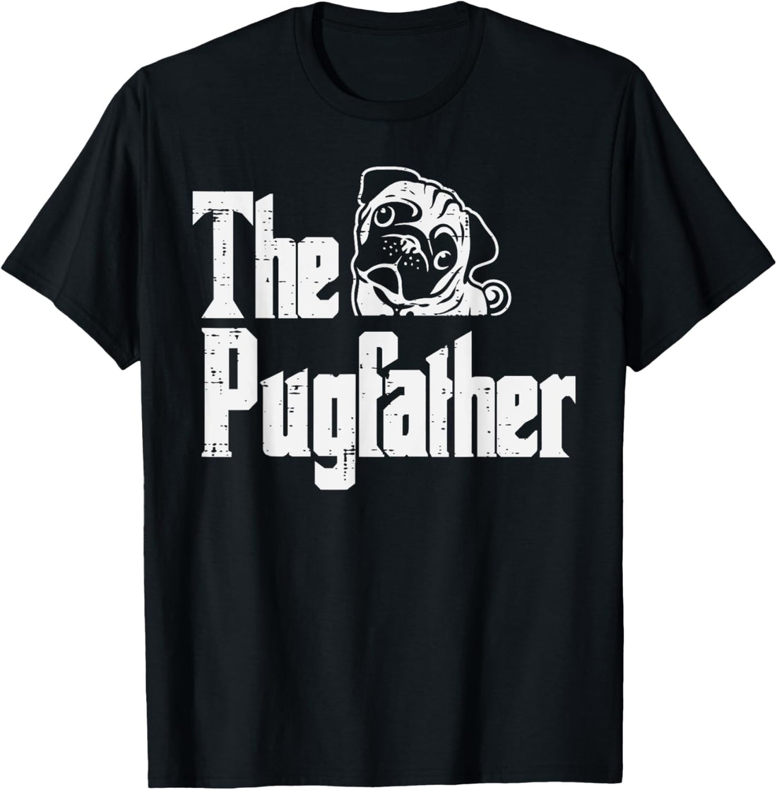 Fathers Day The Pug Father Pug Daddy Papa Fur Dad Dog Owner T-Shirt