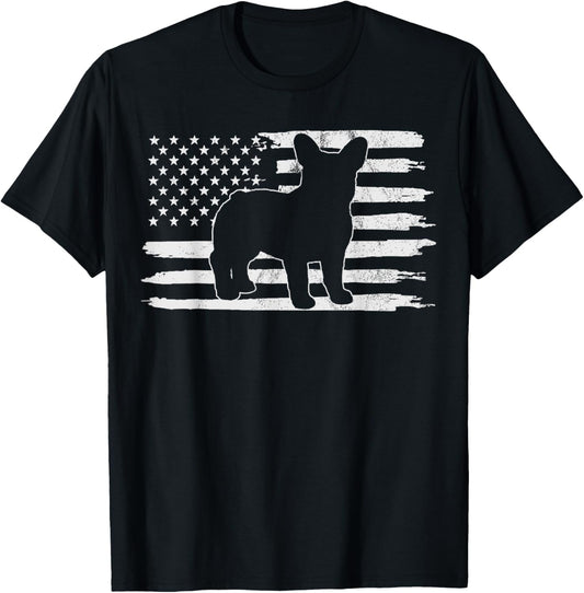 Frenchie 4th of July French USA Flag Gift T-Shirt
