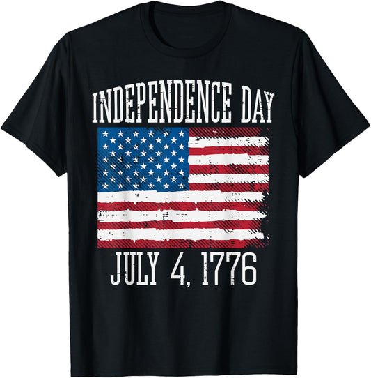 Independence Day July 4 1776 4th July America Men Women Kids T-Shirt