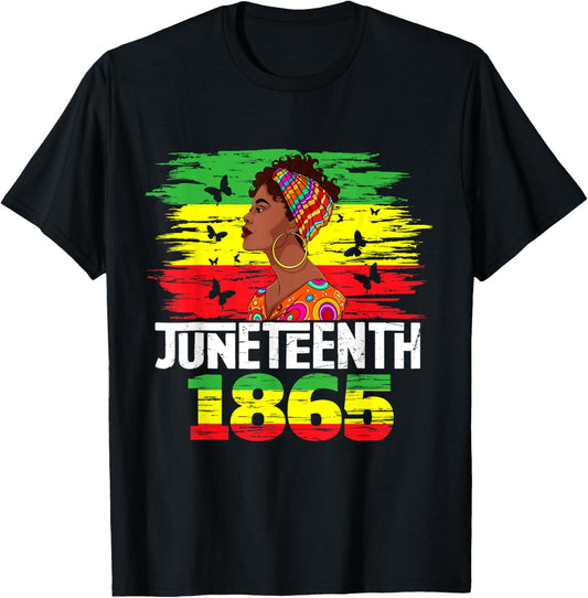 Juneteenth 1865 Independence Day Black Pride Black Women T-Shirt