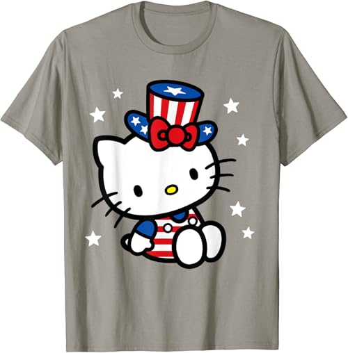 Hello Kitty American 4th of July Tee Shirt