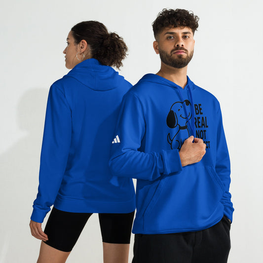 Be Real Not Perfect - Adidas fleece hoodie