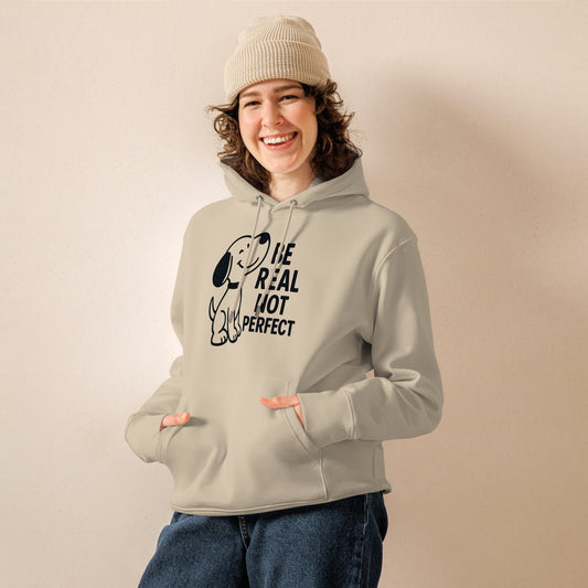 Be Real Not Perfect - Unisex essential eco hoodie
