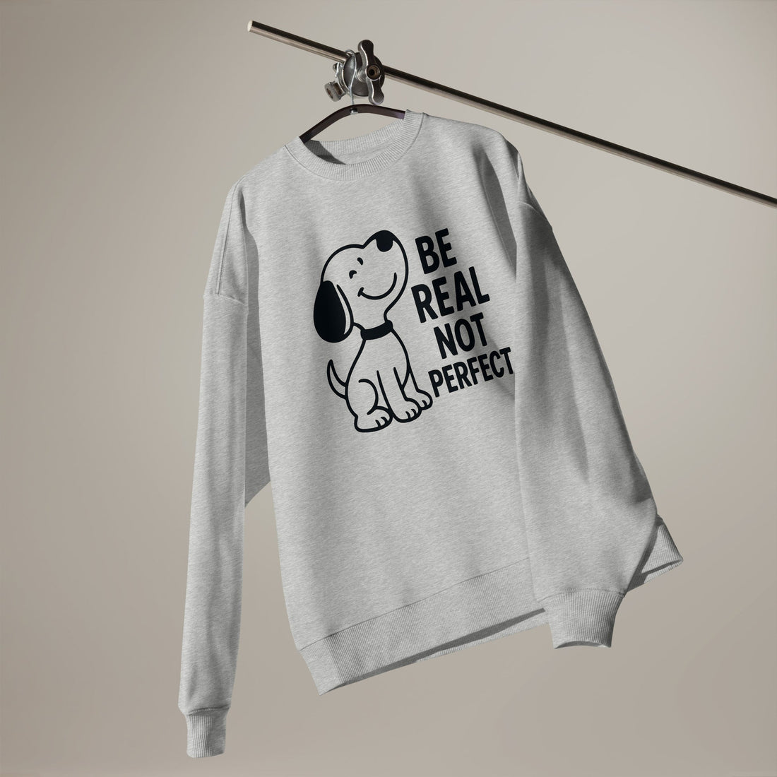 Be Real Not Perfect - Unisex organic oversized sweatshirt